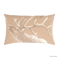 Housse de Coussin Urban Beige - Ref 26103-30 - Cadeau th&egrave;me chasse