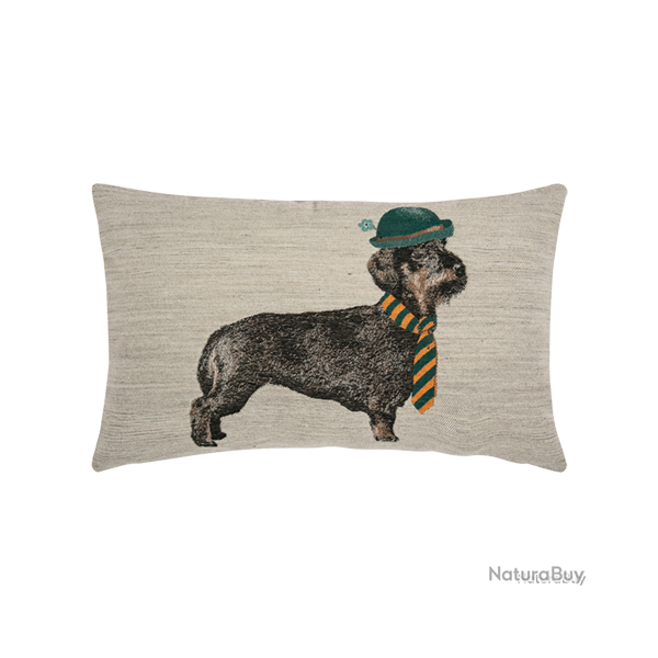 Housse de Coussin Sausage Vert - Ref 26103-32 - Cadeau th�me chasse