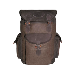 Sac &agrave; dos silencieux en laine et cuir - Ref 32210-35 - &Eacute;quipement chasse robuste
