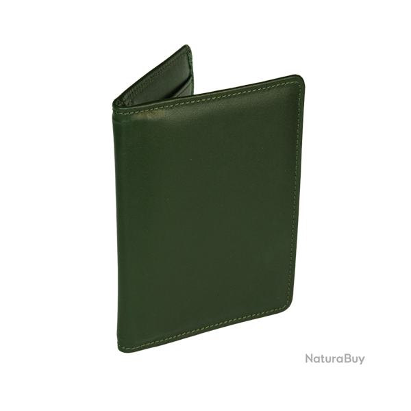 �tui � documents en cuir - vert - Ref 32450-15 - �quipement chasse robuste