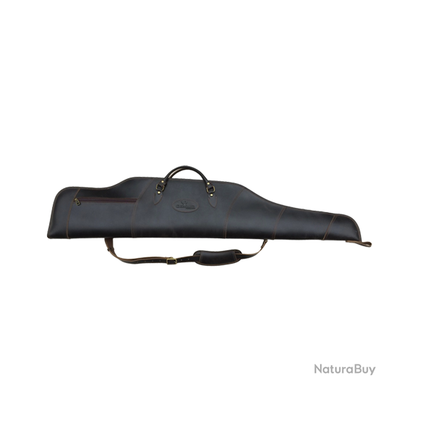�tui carabine premium Deerland - Cuir, marron fonc� - Ref 32256-07 - Accessoire arme qualit� pro