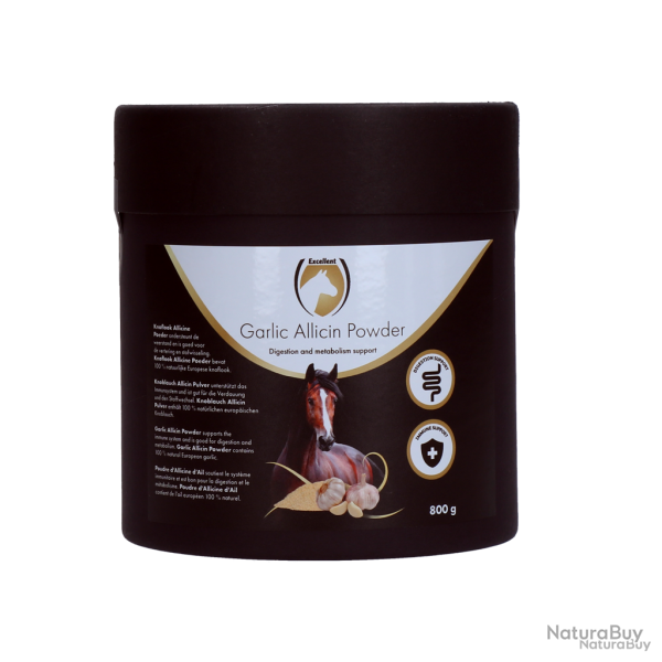 Excellent Horse Garlic Allicin Powder - Ref KNOF5004E - EAN 8716759632004 - Livraison rapide
