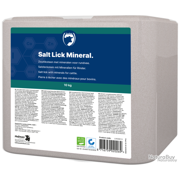 Excellent Salt Lick Mineral Cattle - Ref LIKS0013 - EAN 8716759020269 - Livraison rapide
