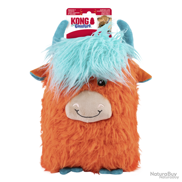 KONG Comfort Jumbo Highland Cow Assorted XL - Ref KONGRJHCXE - EAN 0035585529349 - Livraison rapide