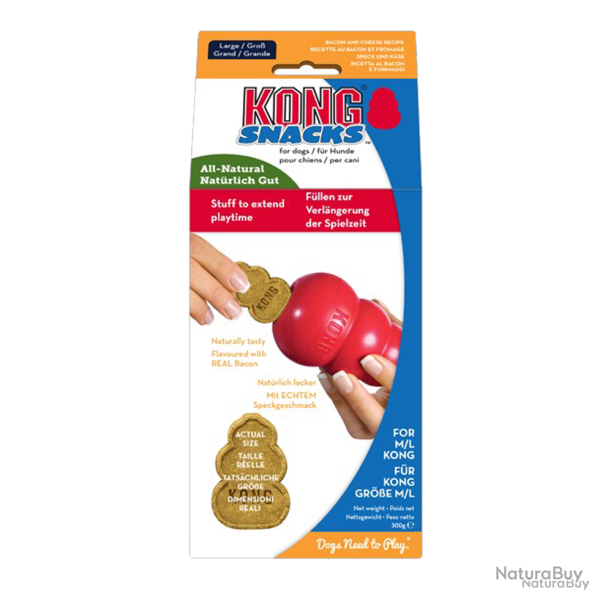 KONG Snacks Bacon & Cheese - Ref KONGXO1E - EAN 0035585213002 - Livraison rapide