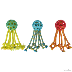 Pawise Play-N-Tug Rope Octopus - Ref PAWI14544 - EAN 8886467545443 - Livraison rapide