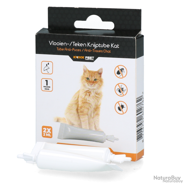 Knock Pest flea/tick squeeze tube cat - Ref KNOC00116KE - EAN 8716759602786 - Livraison rapide