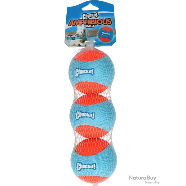 Chuckit! Amphibious Fetch Balls 3-pack - Ref CHUC32355 - EAN 0029695323553 - Livraison rapide