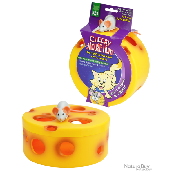 VisionSmart Cheesy Mouse Hunt Cat Toy - Ref VISI0030 - EAN 0686899251008 - Livraison rapide