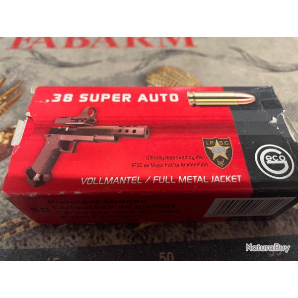 Geco .38 Super Auto FMJ 8.0G/124 Grains neuf 38262
