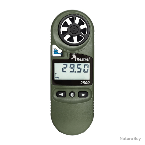 An�mom�tre Kestrel 2500NV altim�tre et thermom�tre avec r�tro�clairage vision nocturne Vert