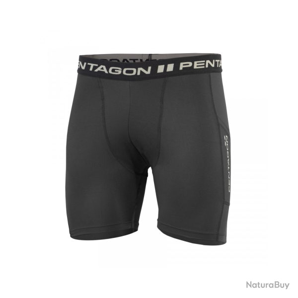 Cale�on long thermor�gulateur Pentagon Apollo Tac-Fresh en maille extensible � s�chage rapide Noir -