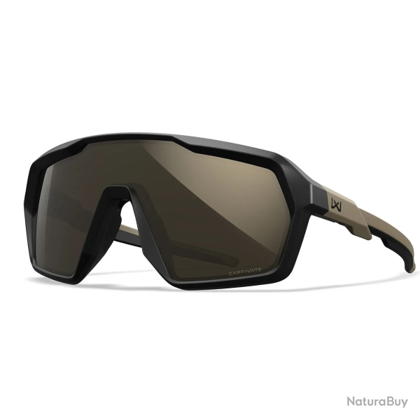 Lunettes de protection Wiley X WX Citadel Coyote Polaris� Tungsten Miroir