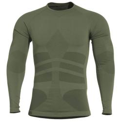 Premi&egrave;re couche thermor&eacute;gulatrice Pentagon Plexis manches longues maille respirante coupe pr&egrave;s du co