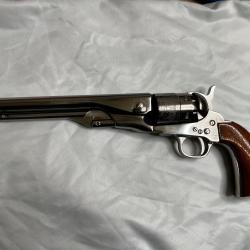 R&eacute;volver &agrave; poudre noire Pietta, calibre 44, mod&egrave;le 1860 Nickel&eacute;, &eacute;tat Neuf