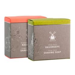 Lot de 2 savons &agrave; raser Muhle Aloe vera et Pamplemousse/menthe