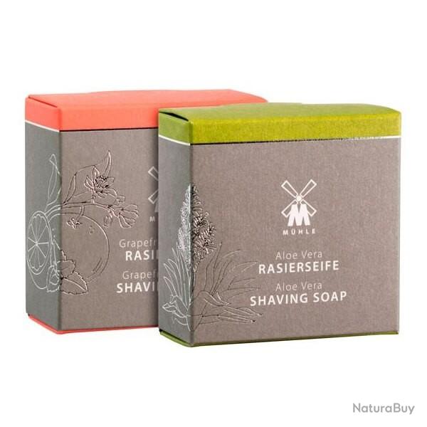 Lot de 2 savons � raser Muhle Aloe vera et Pamplemousse/menthe