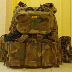 Porte-plaques Multicam M-TAC + X2 plaques NIJ4 (NIDEC)