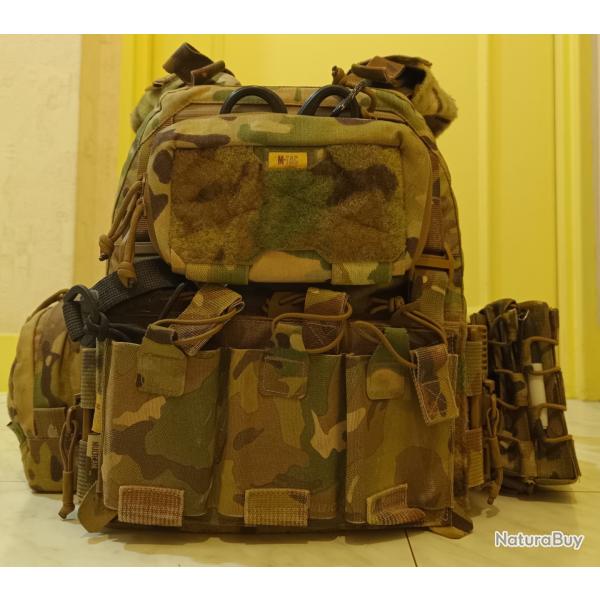 Porte-plaques Multicam M-TAC + X2 plaques NIJ4 (NIDEC)