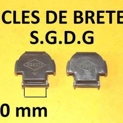 paire de boucles de bretelle S.G.D.G - VENDU PAR JEPERCUTE (D20P28)