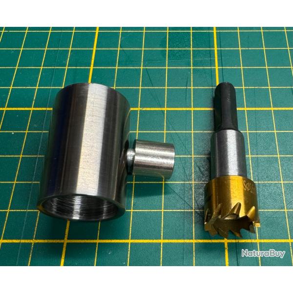 Outil coupe sertissage rechargement cartouches de chasse calibre 12 Slug + manchon coupe cartouche