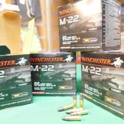 Lot de 4 Boite de 400  Winchester M22 en 22LR soit 1600 cartouches au total