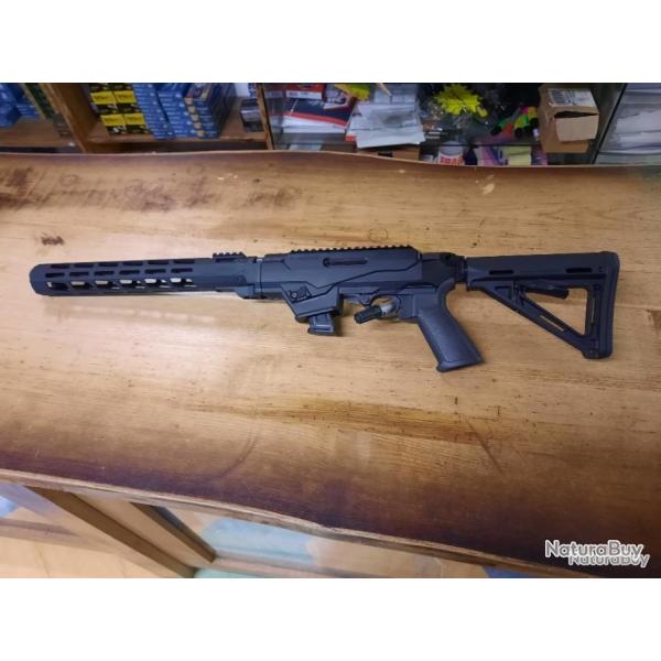 Ruger carbine pc 9mm garde main alu et crosse reglable ( carabine demontable , point rouge offert !)