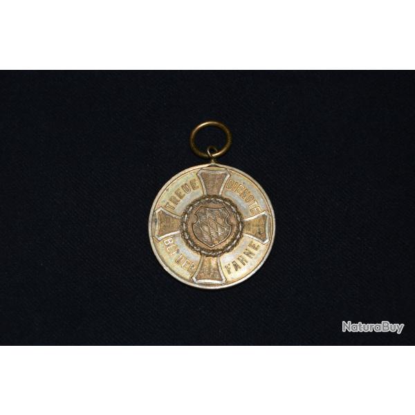 MEDAILLE BAVAROISE LANDWEHR 12 ANS DE SERVICE SOUS LES DRAPEAUX-BAVARIAN MEDAL