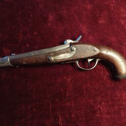 pistolet de cavalerie r&egrave;glementaire &eacute;tranger anciennement &agrave; silex modifi&eacute; &agrave; percussion guerre 1870