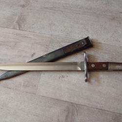 915632 Baionnette Suisse pour fusil Rubin Schmidt Mdle K11 ou K31. Mdle 1918.