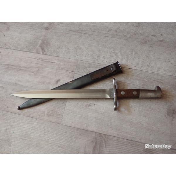 915632 Baionnette Suisse pour fusil Rubin Schmidt Mdle K11 ou K31. Mdle 1918.