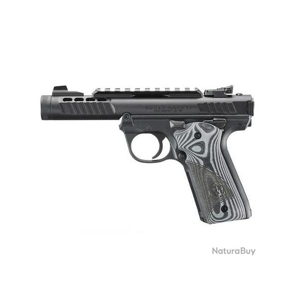 Pistolet RUGER Mark IV 22/45 Lite Noir anodis� 4.40" Cal.22lr