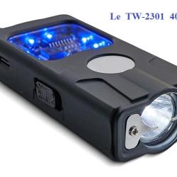 Shocker &eacute;lectrique Lampe de poche Bleu de 4 000 000 Volts   (Type Taser)