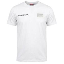 Tee-shirt blanc S&Eacute;CURIT&Eacute; PRIV&Eacute;E conforme d&eacute;cret avec velcro NUB 4XL