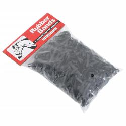 Bandes tress&eacute;es pour chevaux 500 pcs silicone noir