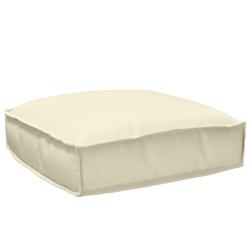 Coussin Cr&egrave;me 50 x 50 x 12 cm Tissu Oxford