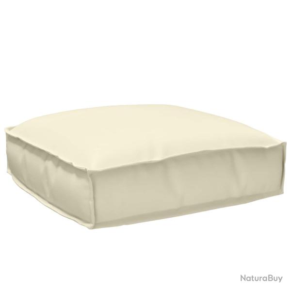 Coussin Cr�me 50 x 50 x 12 cm Tissu Oxford