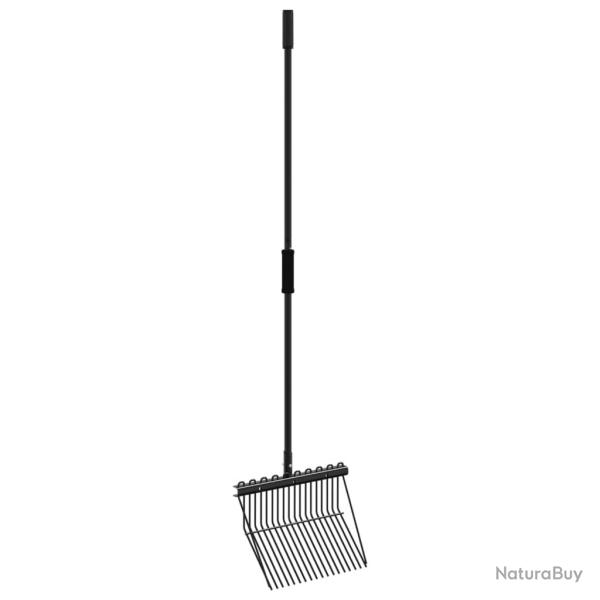 Fourche avec 18 dents noir acier