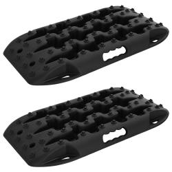 Planche de traction 2 pcs Noir 57,5x30,5x5,5 cm Nylon renforc&eacute;