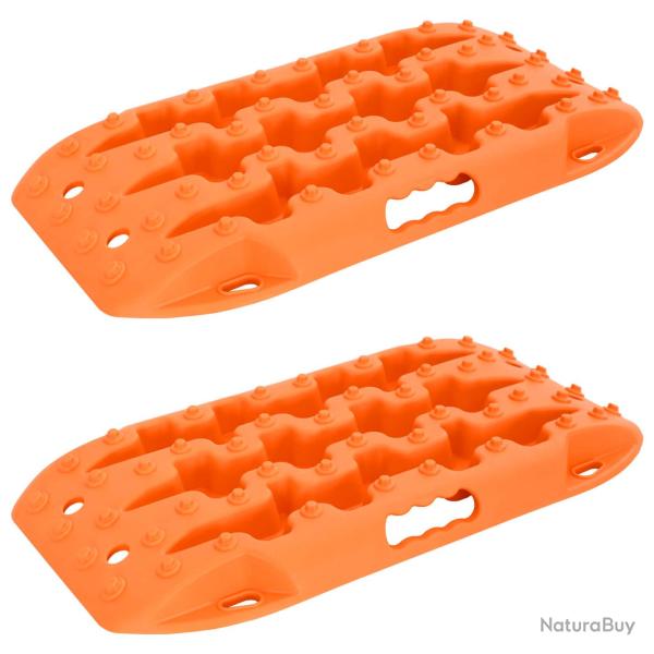 Planche de traction 2 pcs Orange 57,5 x 30,5 x 5,5 cm