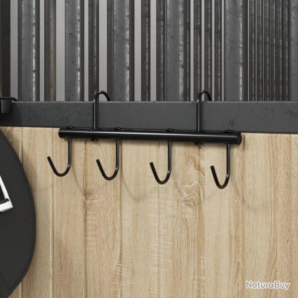 Porte-bride avec 6 crochets tournants noir acier