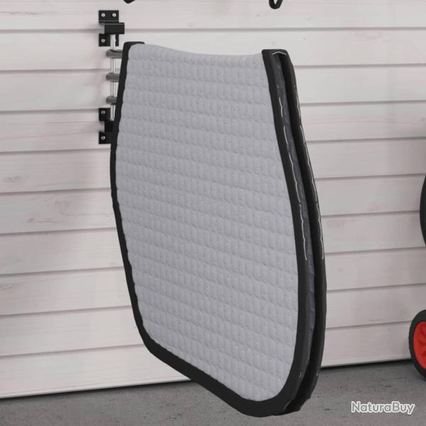 Support de tapis de selle 3 bras noir fer