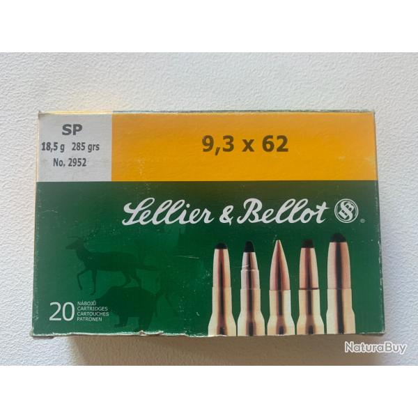 Bo�te compl�te sellier Bellot 9,3x62