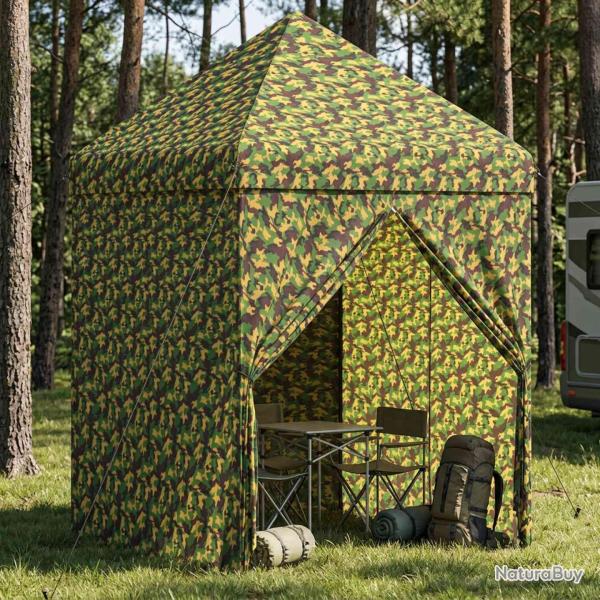 Tente canop�e avec 4 parois 2 x 2 m Camouflage militaire