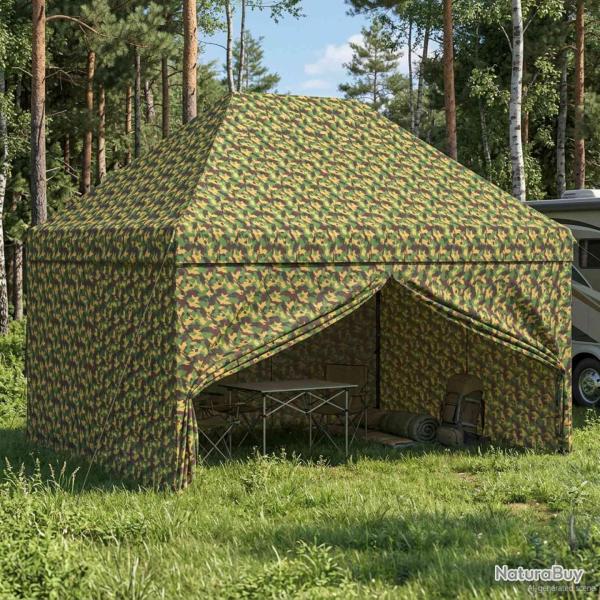 Tente canop�e avec 4 parois 2,9 x 4,3 m Camouflage militaire