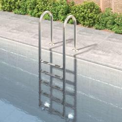 &Eacute;chelle de piscine 54x38x211 cm acier inoxydable 304