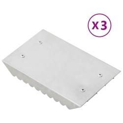 &Eacute;trilles 3 pcs argent&eacute; aluminium