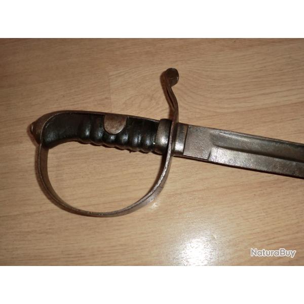 sabre briquet p�riode a d�finir le r�giment  pays