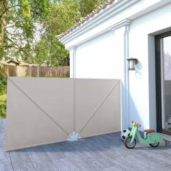 Auvent lat&eacute;ral pliable de terrasse Cr&egrave;me 300 x 150 cm