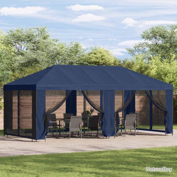 Housse de tonnelle avec murs lat�raux Bleu 600,5 x 300,5 cm